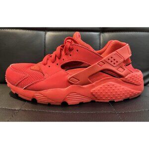 Nike Air Huarache Triple Red Run Very Red Sneakers Unisex Size 7Y